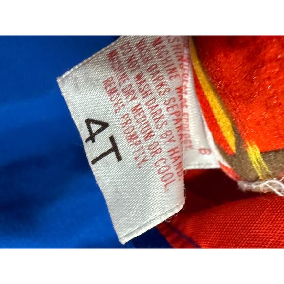 Vintage Chocolate Soup Rare Blue & Red Strawberry Dress 4T Retro 70s Style VGUC - Picture 3 of 7